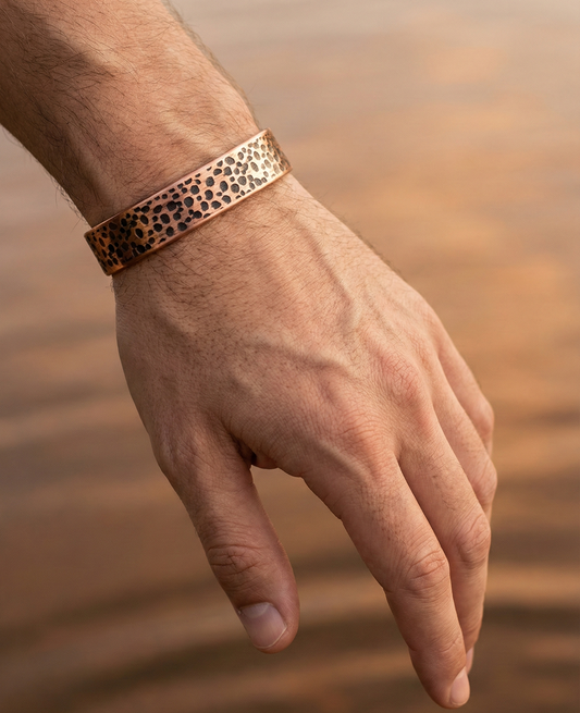 Bakır Bileklik - Büyük Benekli