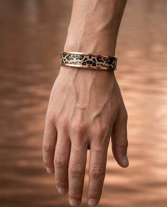 Bakır Bileklik - Leopar Ateşi