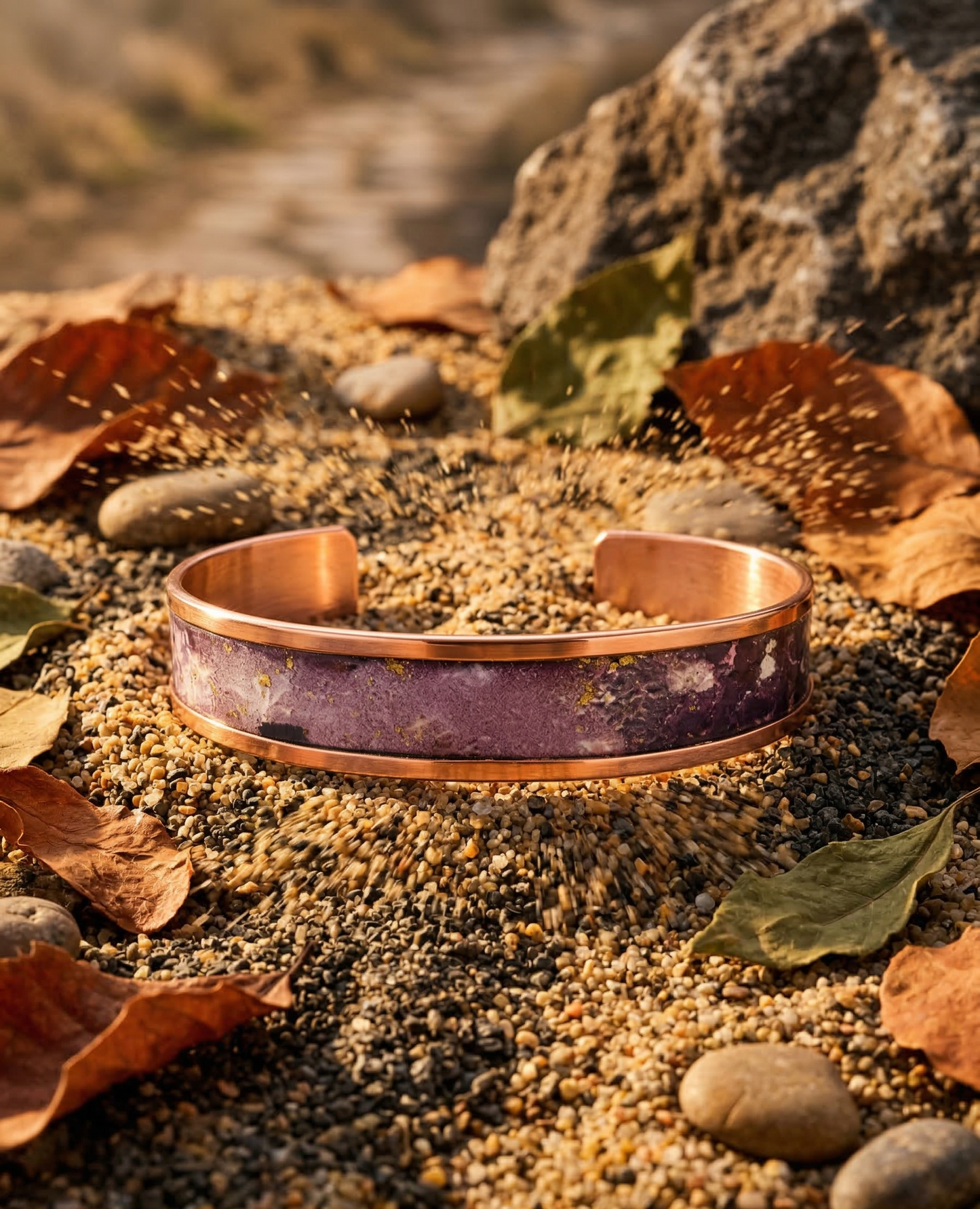 Bakır Bileklik - Mor Nebula