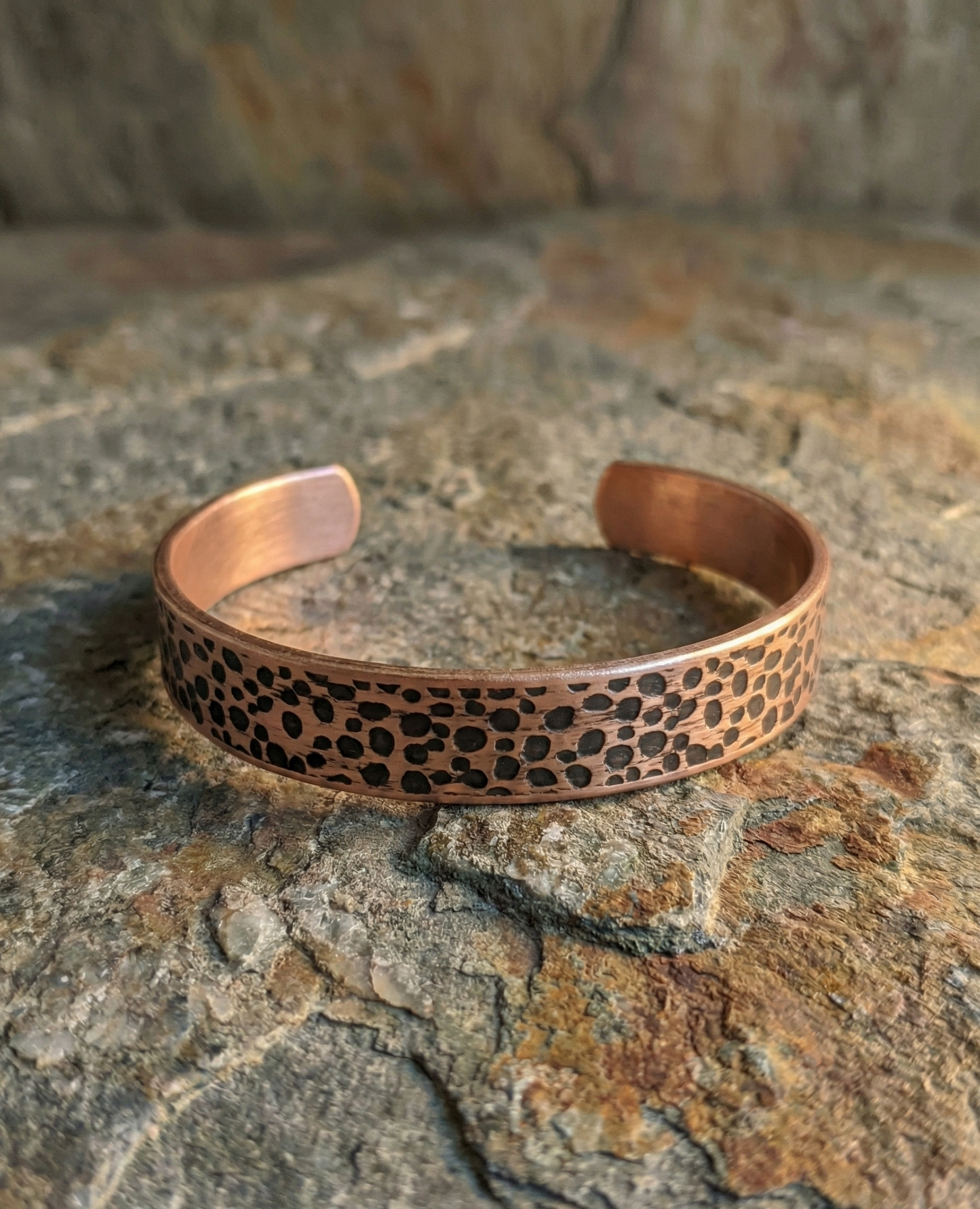 Bakır Bileklik - Büyük Benekli