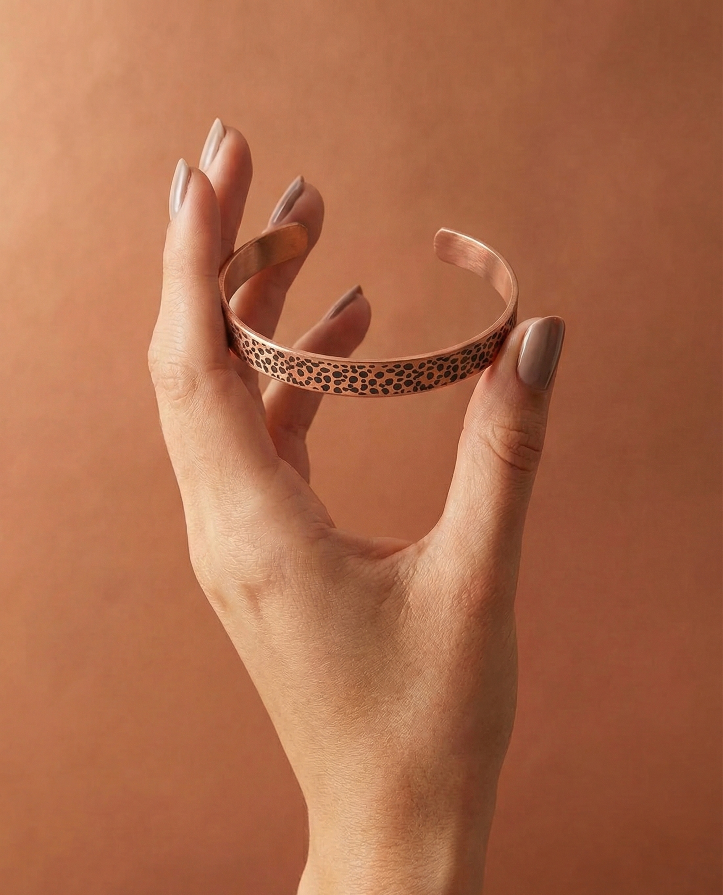 Bakır Bileklik - Büyük Benekli