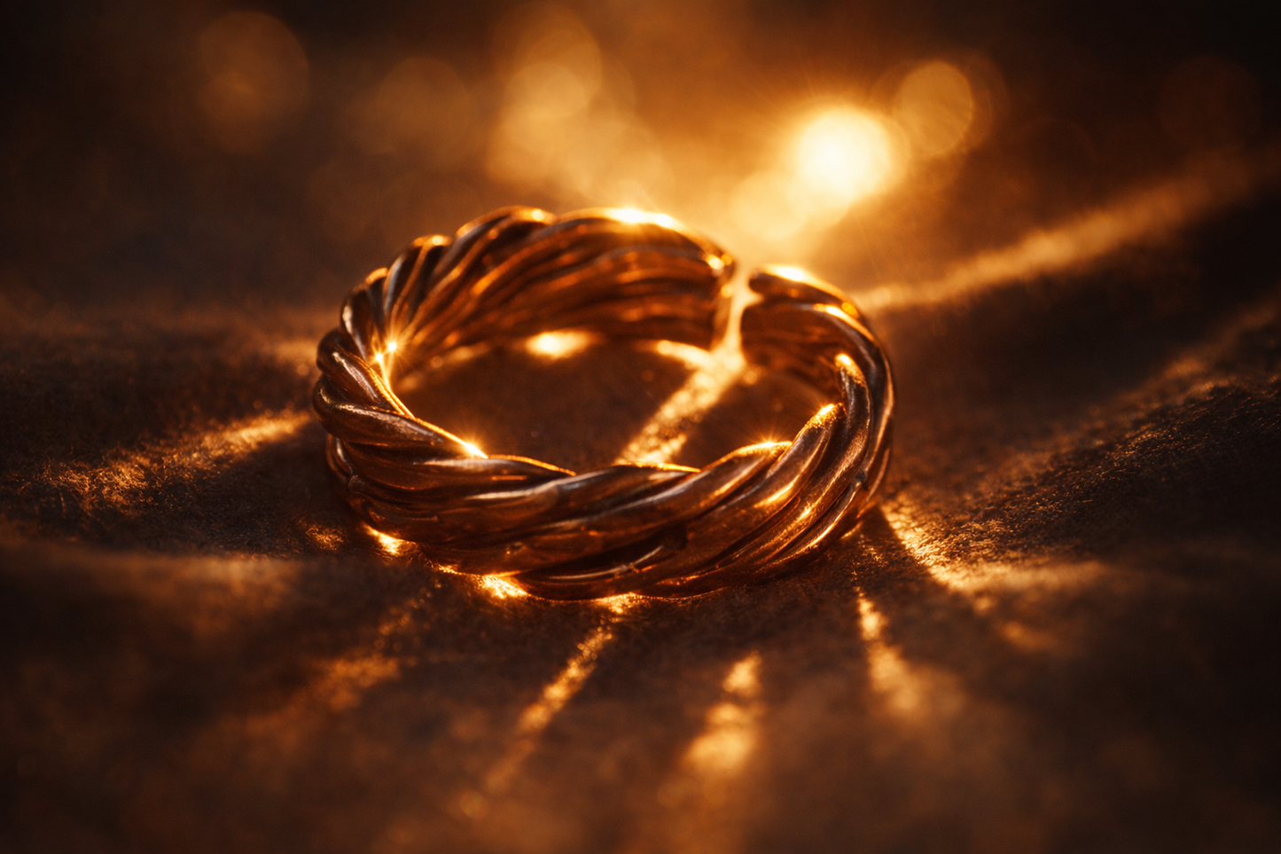 Bakır Yüzük - Kıvrak