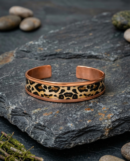 Bakır Bileklik - Leopar Ateşi