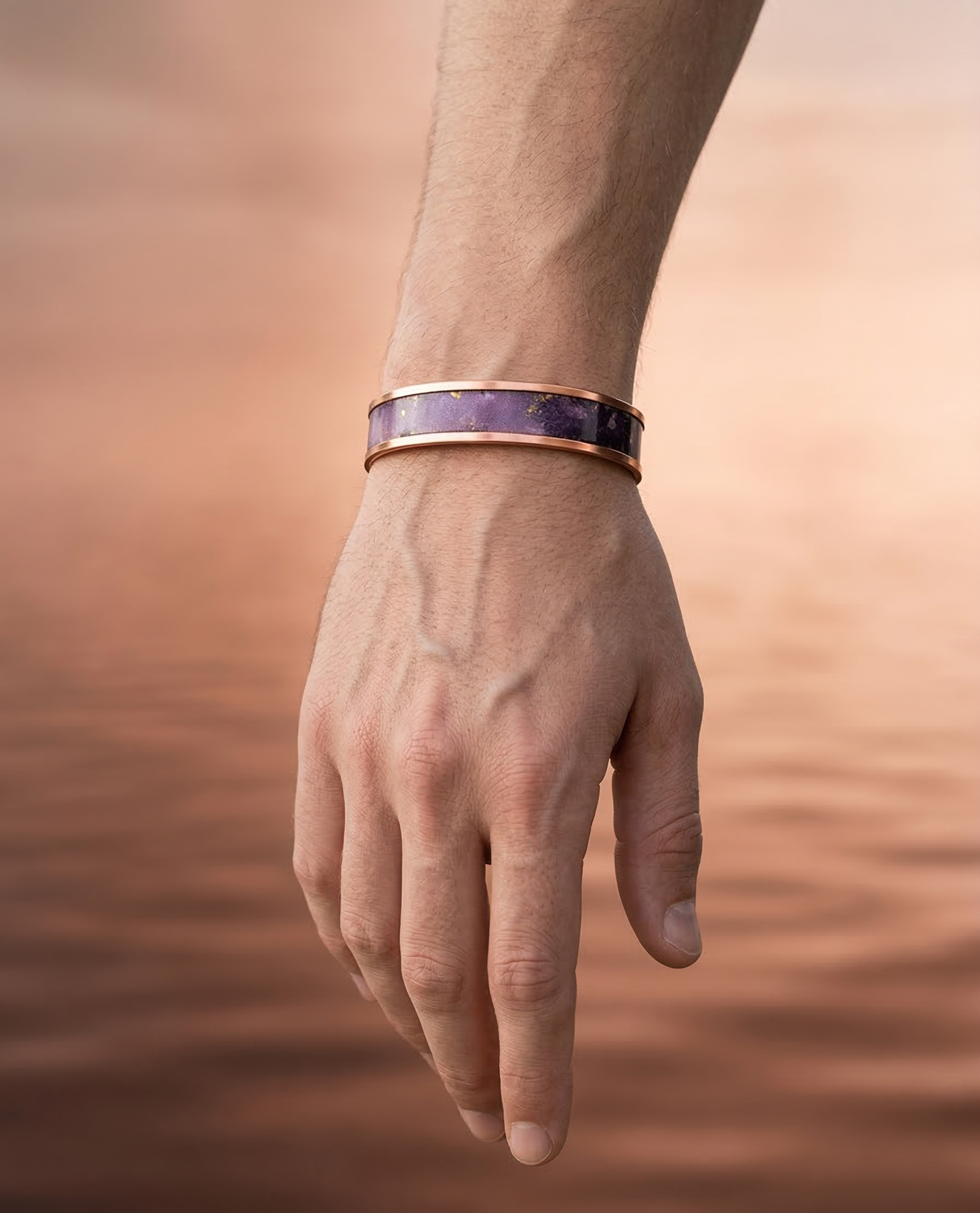 Bakır Bileklik - Mor Nebula