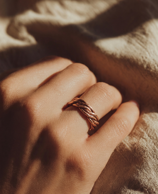 Bakır Yüzük - Kıvrak