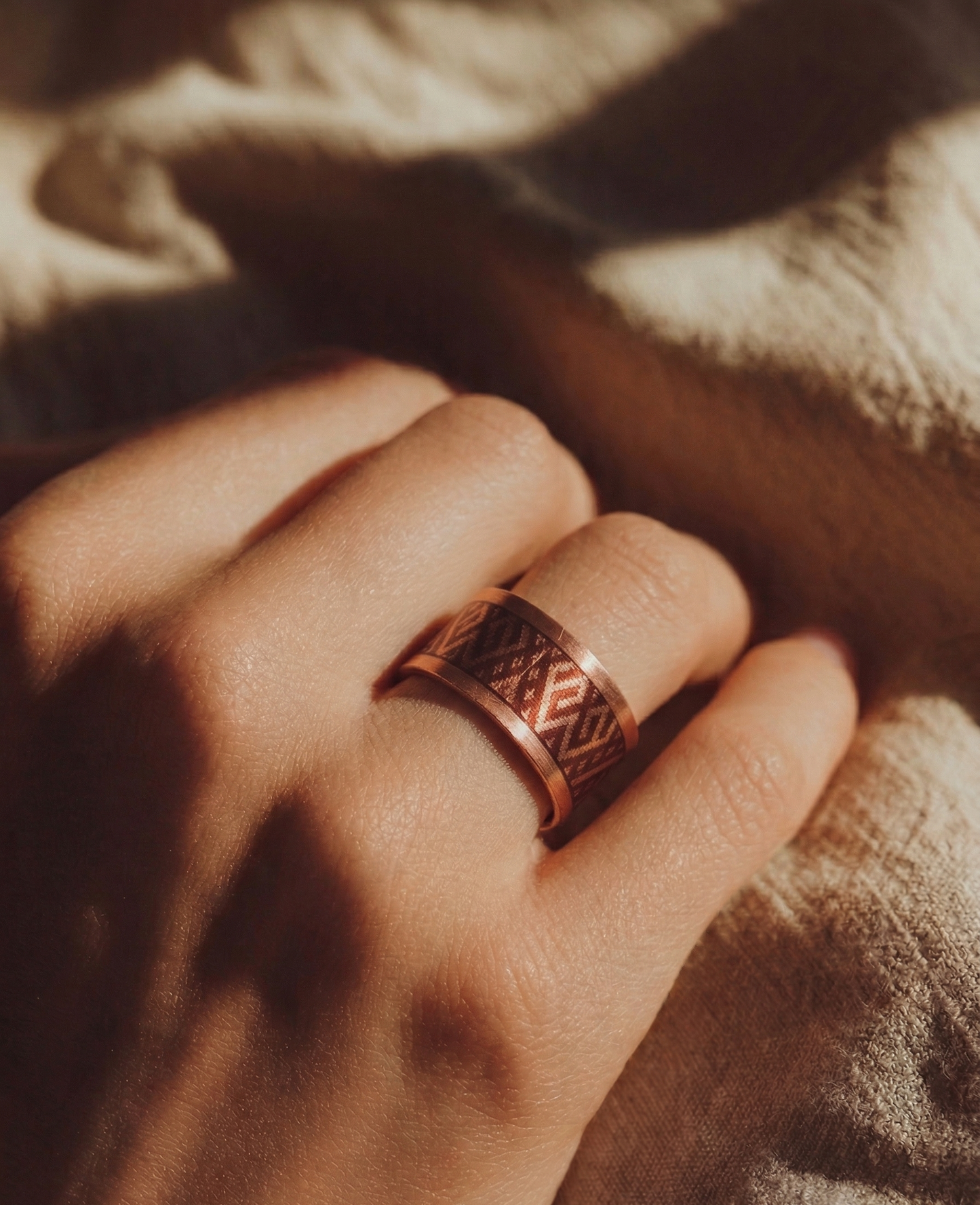 Bakır Yüzük - Anadolu Desen