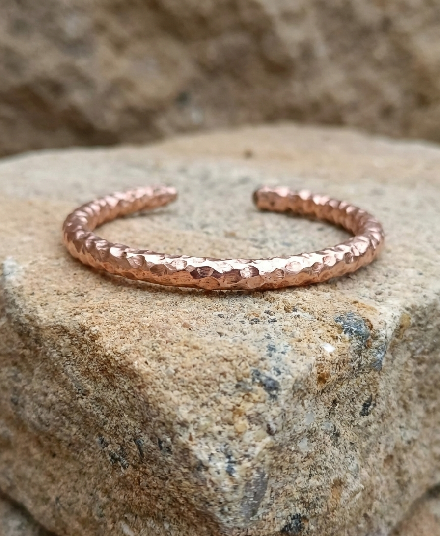 Bakır Bileklik - İzli