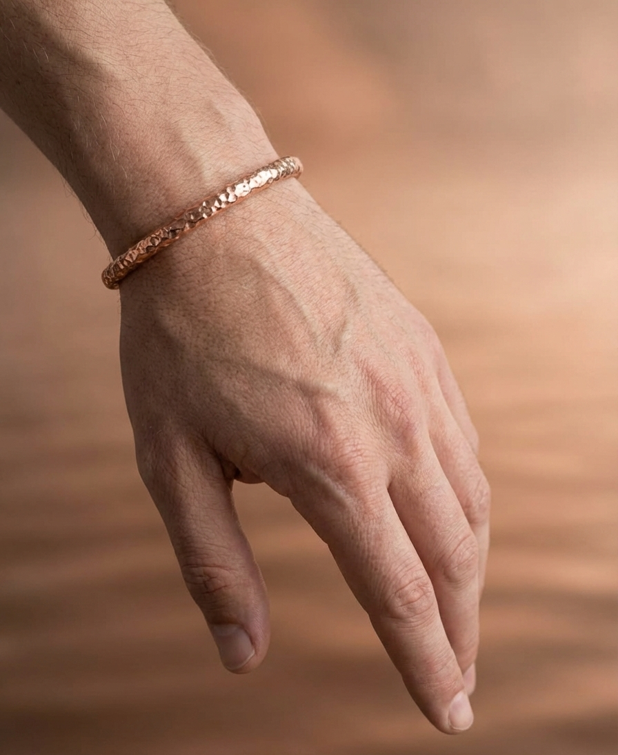 Bakır Bileklik - İzli