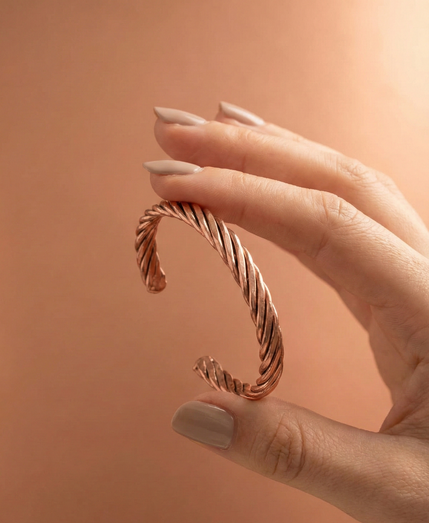 Bakır Bileklik - Kıvrak